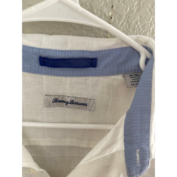 Tommy Bahama white short sleeve button down size medium - Picture 3 of 6